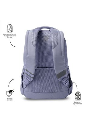 Morral Universitario Porta PC 14" Misisipi Morado Mujer