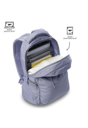 Morral Universitario Porta PC 14" Misisipi Morado Mujer