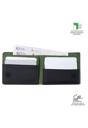 Billetera Para Hombre Ermac 3.0 Con RFID Blocker Verde