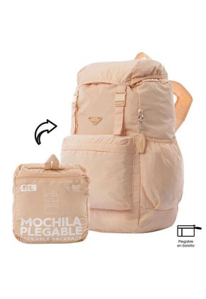 Mochila Plegable Liviana Collapse Grande Durazno