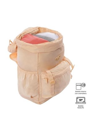 Mochila Plegable Liviana Collapse Grande Durazno