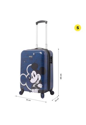 Maleta De Cabina Mickey World 10 Kilos Azul