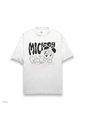 Camiseta Oversize Blanca Mickey Mouse In Real Life Feel de Totto