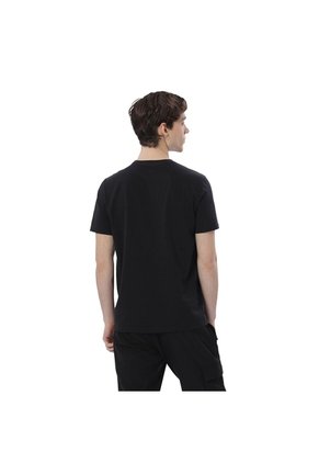 Camisa Para Hombre Unicolor Manne Manga Corta Negra
