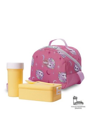 Lonchera Térmica Para Niña Magic Spark Mediano Rosada
