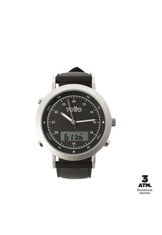 Reloj Análogo Digital Field Color Negro Totto