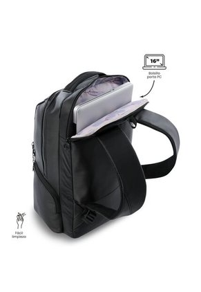 Morral Ejecutivo Porta PC 16" Laila Negro Mujer