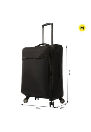 Maleta De 23 Kg 360 Canvas Mediana Negra