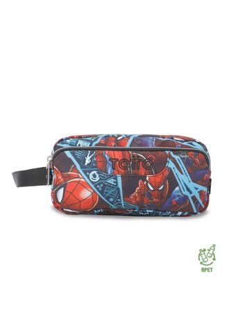 Cartuchera Multiuso Agapec Spiderman Grande Roja Hombre Totto