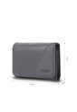 Billetera Hombre Saffiano Pequeña Con RFID Blocker Gris de Totto