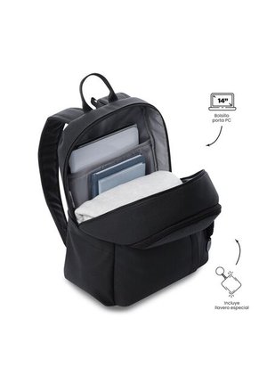 Morral Ejecutivo Porta PC 14" Bow Negro Mujer