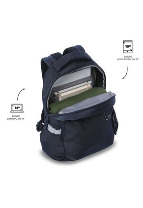 Morral Universitario Misisipi 2.0 Porta PC 14" Azul Unisex
