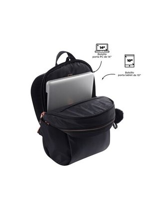 Morral Ejecutivo Porta PC 14" Adelaide 1 2.0 Negro Mujer