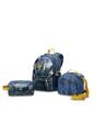 Combo Escolar Niño X3 Morral + Lonchera + Multiuso Sentinel Gris de Totto