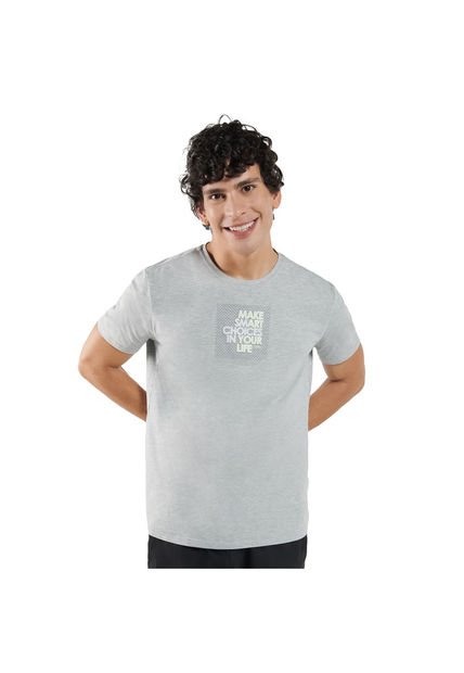 Camiseta Para Hombre Primen Gris