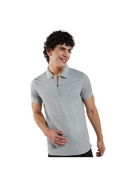 Camisa Polo Zugery Gris Hombre