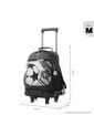 Morral Escolar Con Ruedas Champion Mediano Estampado De Fútbol de Totto