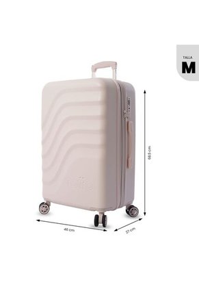 Maleta De Viaje Mediana 360 Bazy+ 2.0 Rosada