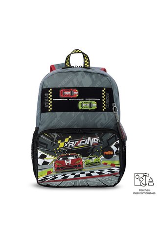 Morral Para Niño Grand Prix Mediano Gris Totto