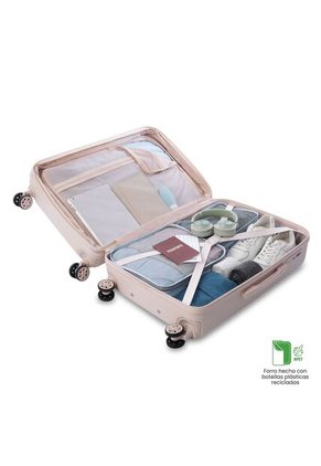 Maleta De Viaje Mediana 360 Bazy+ 2.0 Rosada