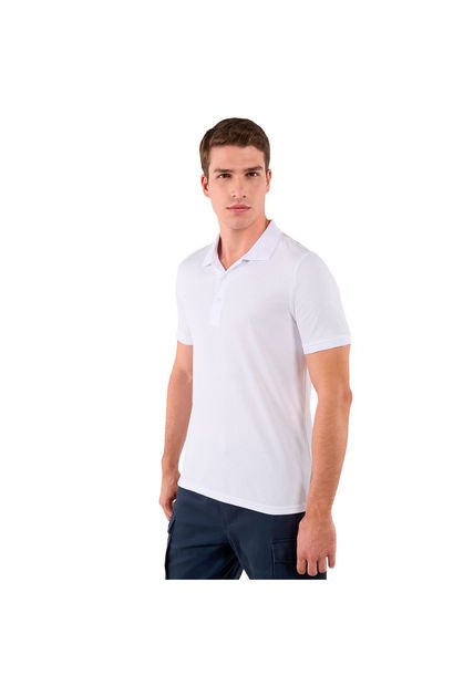 Camisa Polo Mormol Para Hombre Blanca