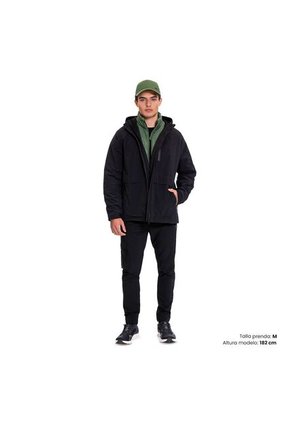 Chaqueta Acolchada Para Hombre Lautaro 3 En 1 Negra