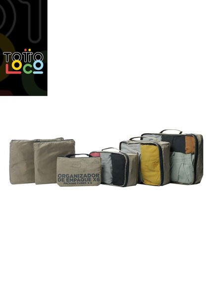 Organizador De Viaje Packing Cube X 6 Terreo