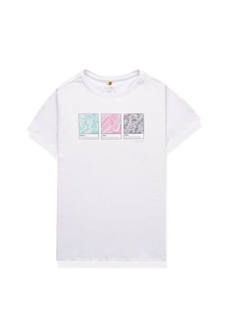 Camiseta Para Mujer Luxxel Blanca Totto