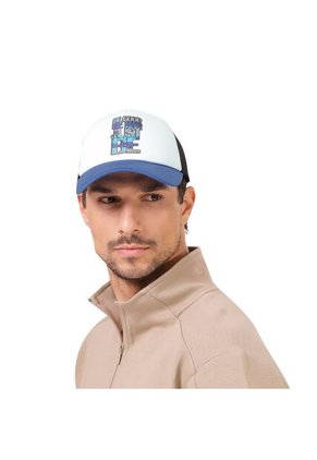 Gorra Camionera Atlasy Color Blanca/Azul