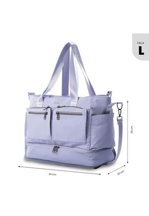 Bolso Para Mujer Maxi Tote Grande Porta PC 16" Morado