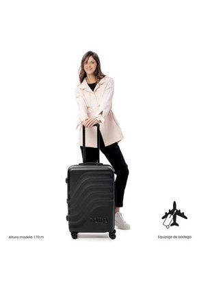 Maleta De Viaje Mediana 360 Bazy+ 2.0 Negra