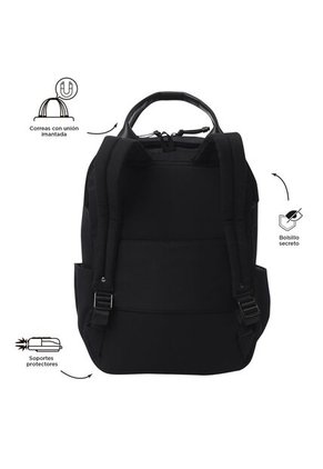 Morral Ejecutivo Porta PC14"  Toscana Negro Mujer