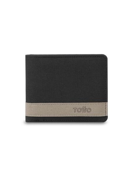 Billetera Hombre Lad Pequeña Con RFID Blocker Negra