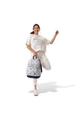 Morral Para Niña Stitch Ohana Grande Porta PC 14" Blanco