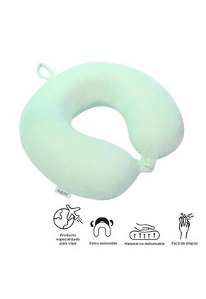 Almohada De Viaje Pylot Con Memory Foam Verde