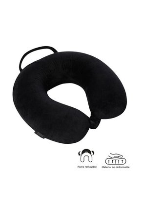 Almohada De Viaje Memory Foam Jet Pillow Negra