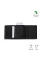 Billetera Hombre Saffiano Pequeña Con RFID Blocker Negra de Totto