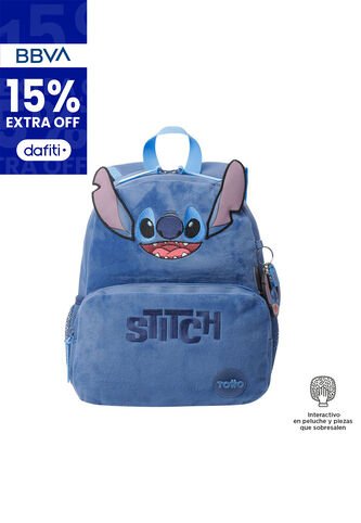 Morral Unisex Stitch Pequeño Azul Totto