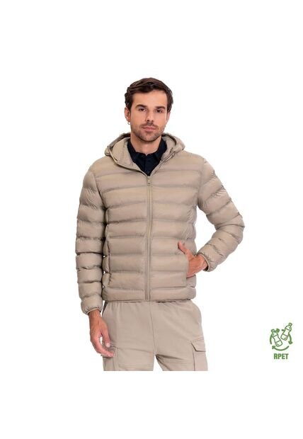 Chaqueta Acolchada Para Hombre Colormen Pro Beige