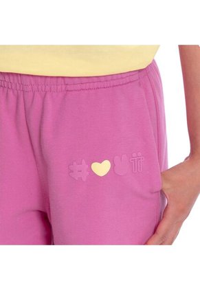 Pantalón Sudadera Para Niña Selva Color Rosado