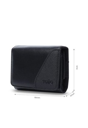 Billetera Para Hombre Saffiano Sob Con RFID Blocker Negra