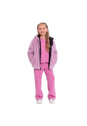 Pantalón Sudadera Para Niña Selva Color Rosado