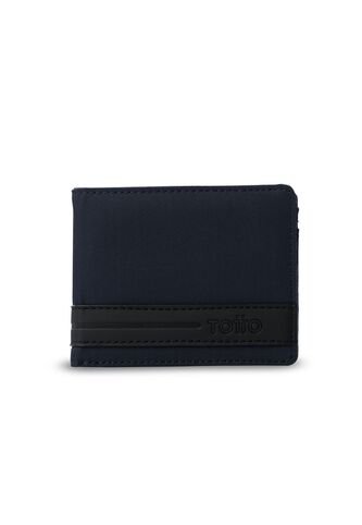 Billetera Hombre Nexus Pequeña Con RFID Blocker Azul Totto