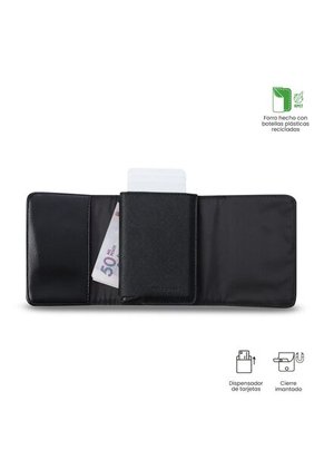 Billetera Para Hombre Saffiano Sob Con RFID Blocker Negra