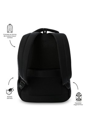 Morral Universitario Steif Nara Porta PC 14" Negro Unisex