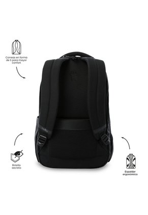 Morral Universitario Steif Ino Porta PC 15.4" Negro Unisex