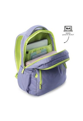 Morral Universitario Porta PC 15.4" Luciano 2.0 Morado Mujer