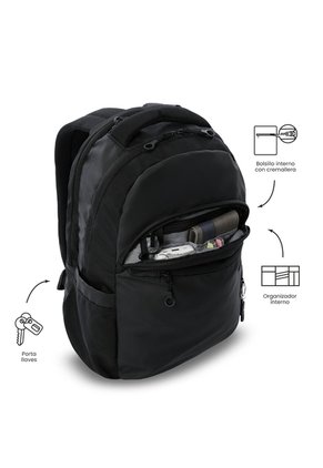 Morral Universitario Steif Ino Porta PC 15.4" Negro Unisex
