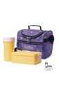Lonchera Térmica Para Mujer Pizarra Mediano Morada de Totto