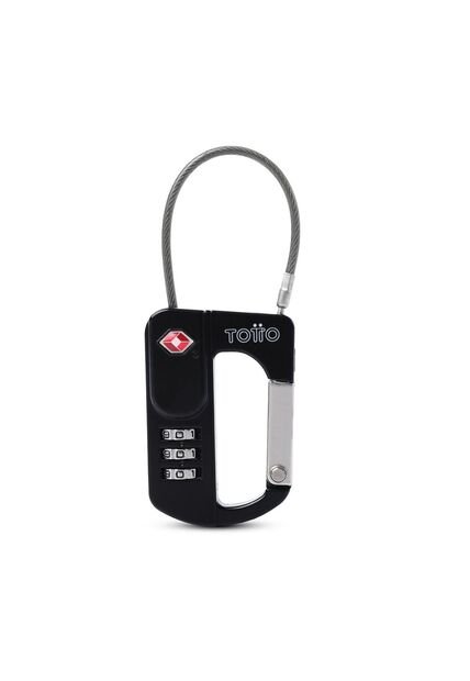 Candado De Seguridad Para Maleta De Viaje Treck Negro
